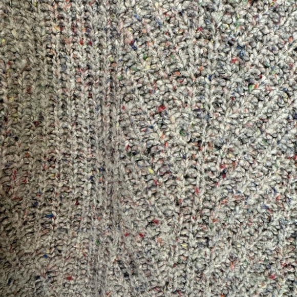 Madewell Silk and Wool Blend Turtleneck Rainbow Fleck Sweater - Picture 7 of 9